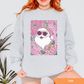 Floral Santa Pink Sweatshirt