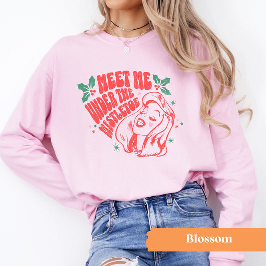 Retro Mistletoe Long Sleeve