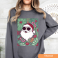 Floral Santa Green Sweatshirt