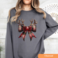 Reindeer Bow Sweatshirt