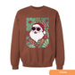 Floral Santa Green Sweatshirt