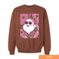 Floral Santa Pink Sweatshirt