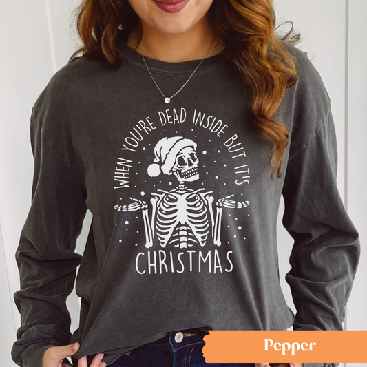 Dead Inside Christmas Long Sleeve