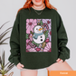 Floral Snowman Pink Sweatshirt