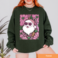 Floral Santa Pink Sweatshirt