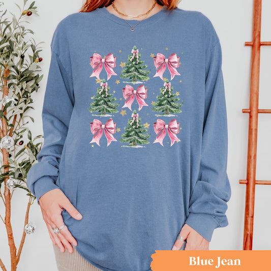 Christmas Tree Bows Long Sleeve