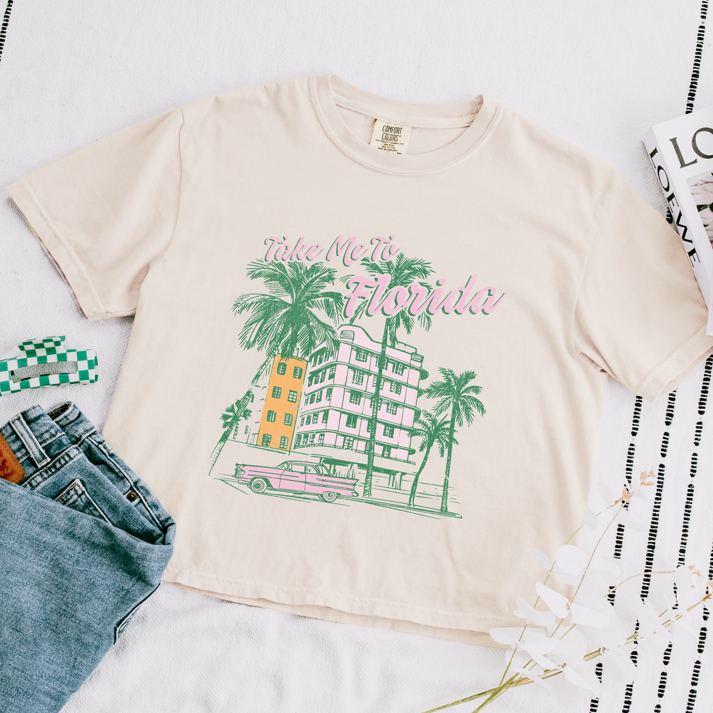 Take Me to Florida Crop Tee