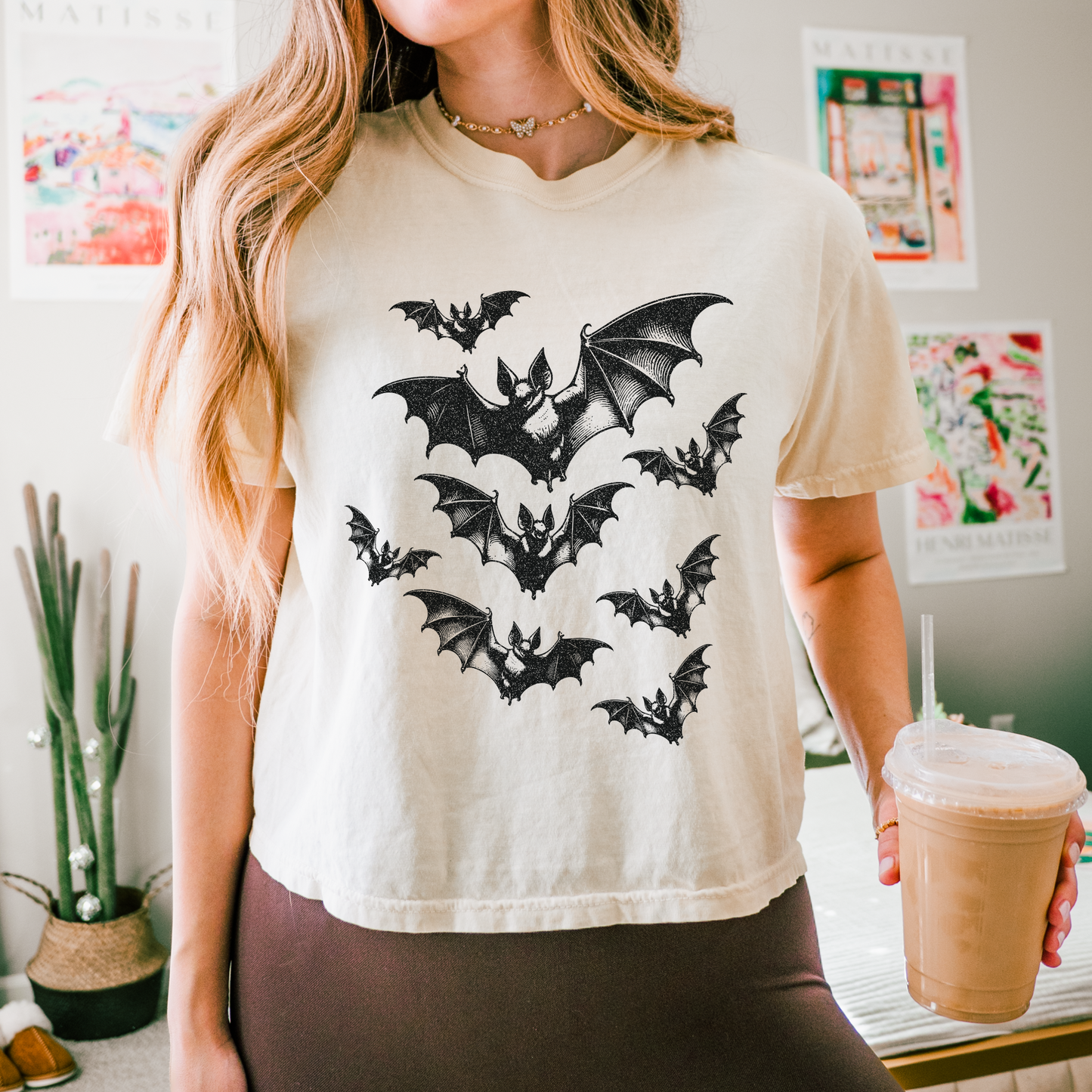 Bats Crop Tee