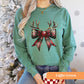 Reindeer Bow Long Sleeve