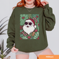 Floral Santa Green Sweatshirt