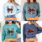 Reindeer Bow Long Sleeve