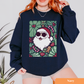 Floral Santa Green Sweatshirt