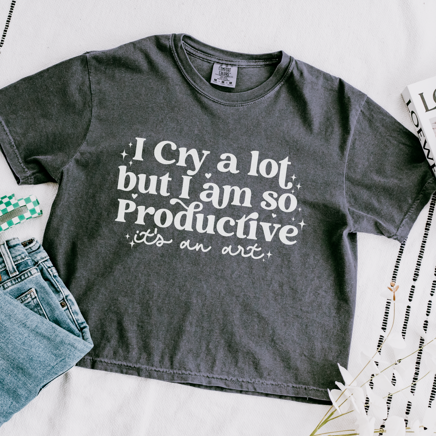 I Cry a Lot Crop Tee