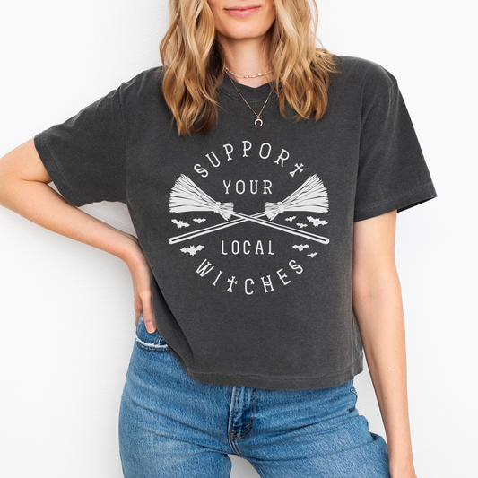 Support Local Witches Crop Tee