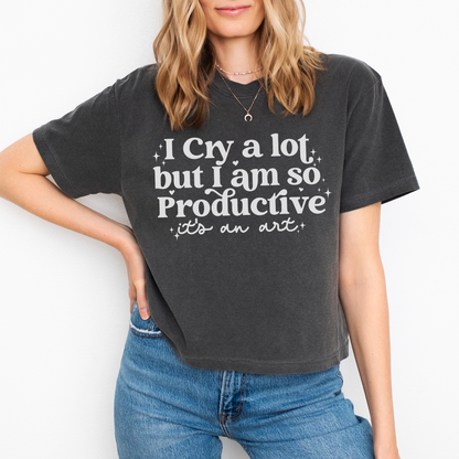 I Cry a Lot Crop Tee