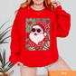 Floral Santa Green Sweatshirt