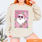 Floral Santa Pink Sweatshirt