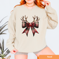 Reindeer Bow Sweatshirt