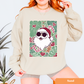 Floral Santa Green Sweatshirt