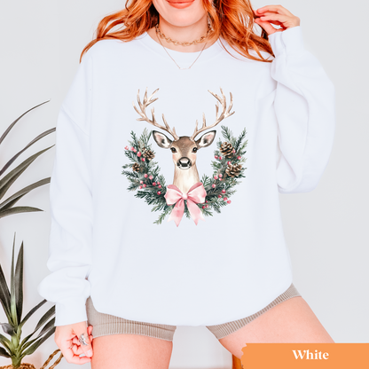 Reindeer Wreath Sweatshirt