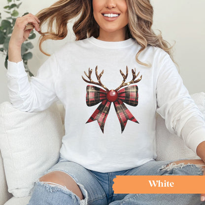 Reindeer Bow Long Sleeve