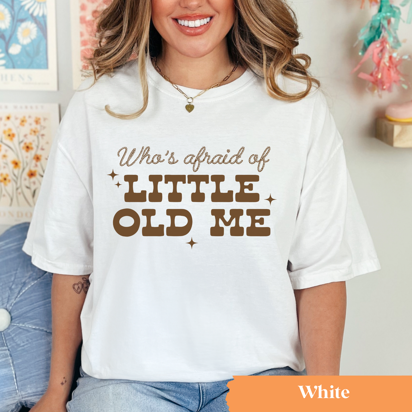 Who's Afraid of Me TShirt (Brown Ink)