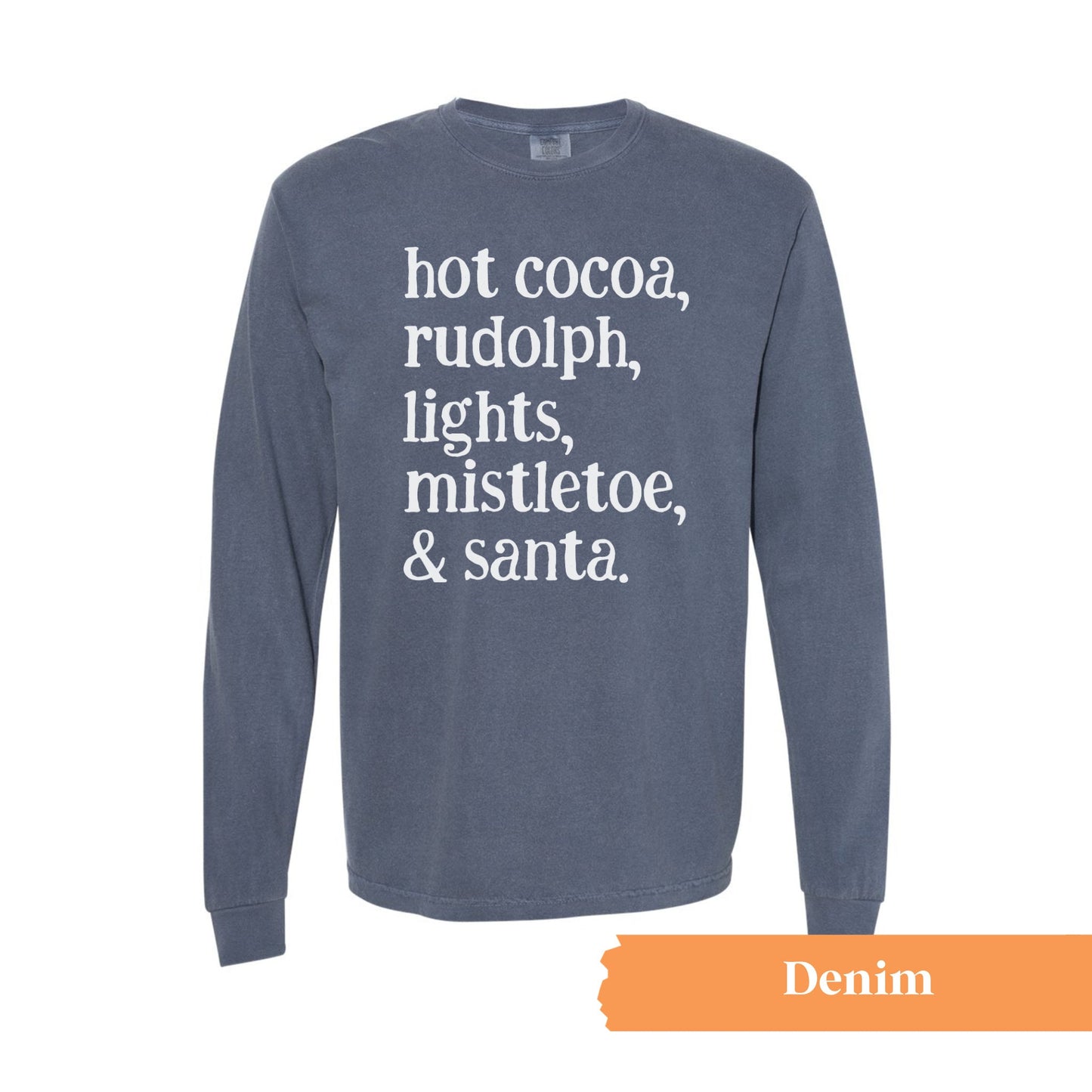 Christmas Words Long Sleeve