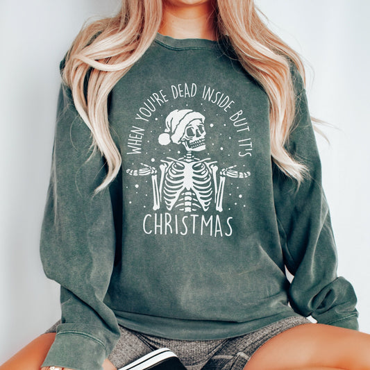 Dead Inside But it's Christmas Crewneck Sweatshirt