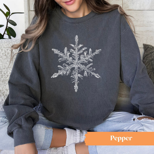 Crystal Snowflake Crewneck Sweatshirt