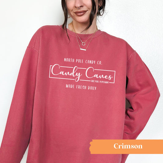 North Pole Candy Cane Co Crewneck Sweatshirt