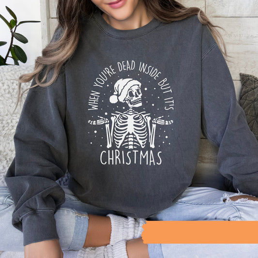 Dead Inside But it's Christmas Crewneck Sweatshirt