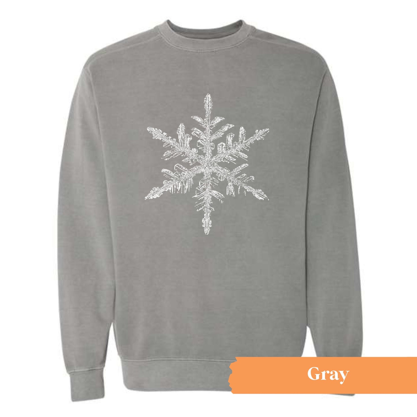 Crystal Snowflake Crewneck Sweatshirt